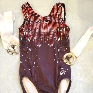 GK Elite Black and Pink Leotard